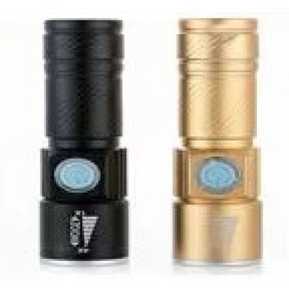 Ручной аккумуляторный карманный фонарик с USB и ZOOM SY - 501  — Black