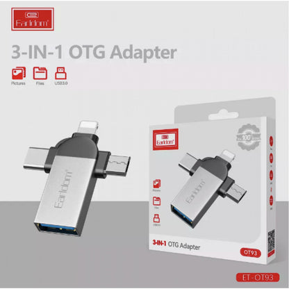 Adapter OTG USB3.0 To Micro USB , Lightning , USB C — Earldom ET-OT93