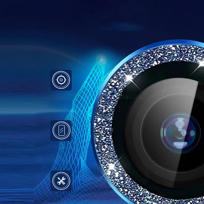 Camera Glass Diamond Crumb iPhone 14/14 Plus — Black