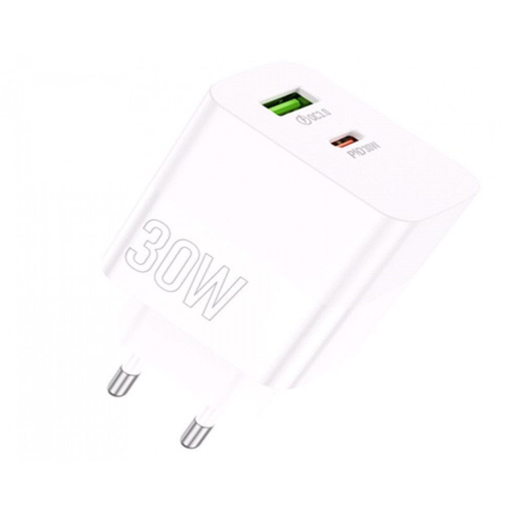 Home Charger | 30W | PD | QC3.0 — Borofone BA75A — White