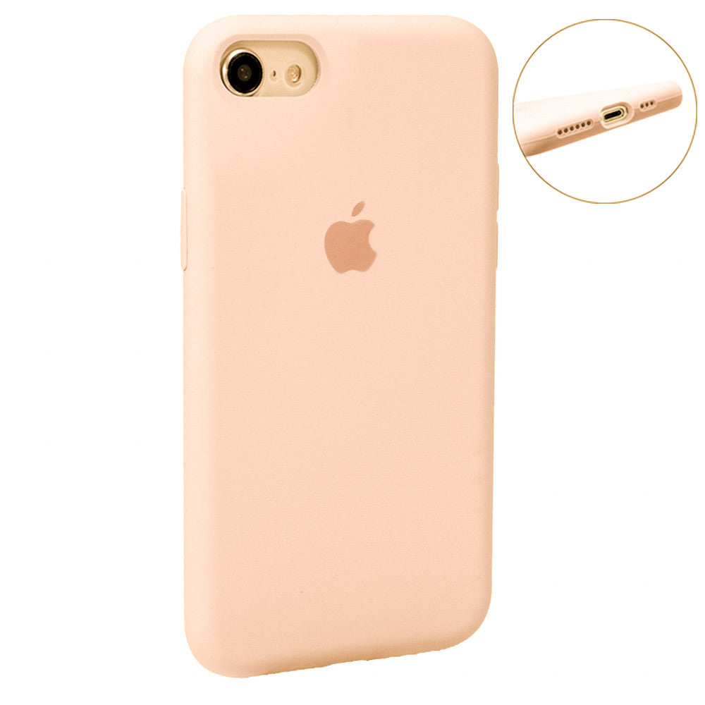 Original Silicone Case Full Size iPhone 7 ; 8 ; SE 2020 — Blue Bird Feather