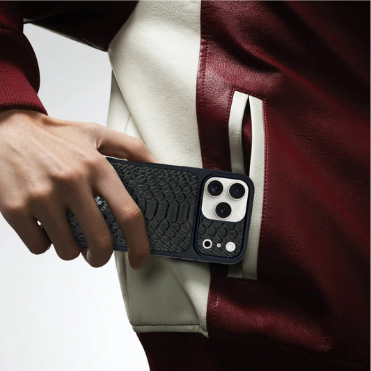 Накладка Чехлы Polo Knight Leather Case iPhone 17 Pro — Titanium Grey