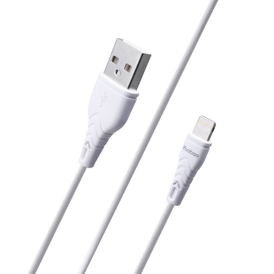 Кабель Lightning 2.1A (1m) Yoobao C4 — White