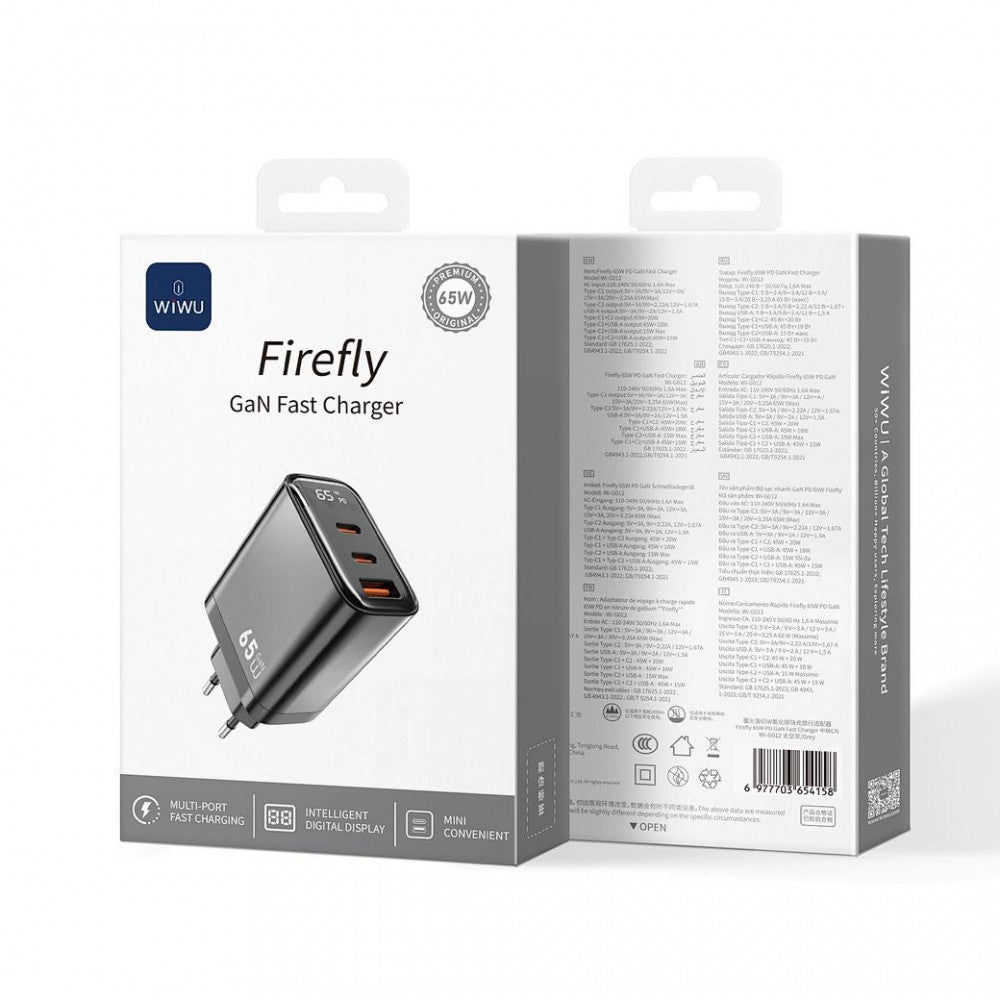 Home Charger 65W 1U 2C Wiwu Wi-G012 EU