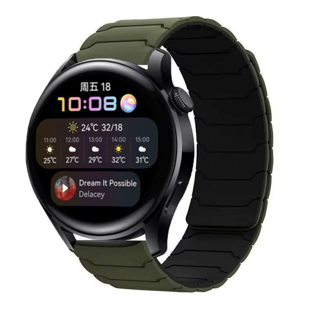 Ремінець Armor Magnetic Band Універсальний 20 mm — Army green&Black