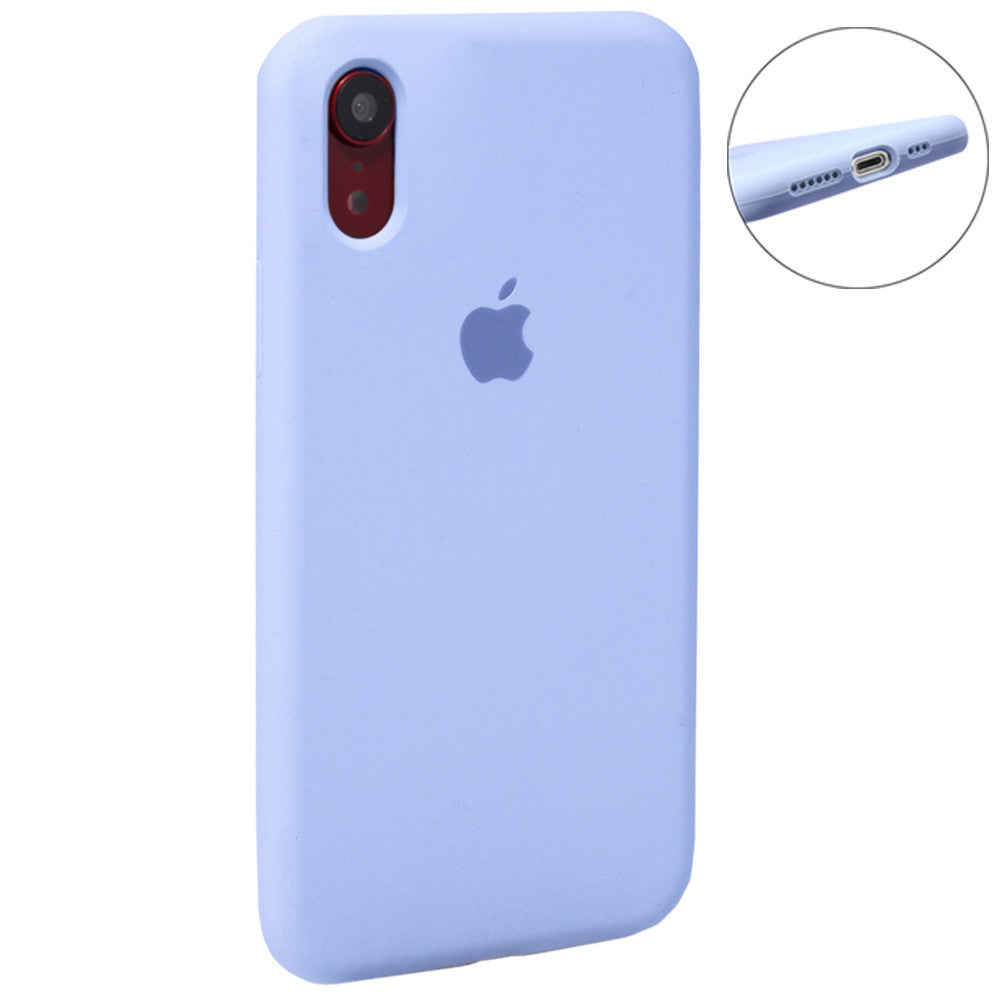 Original Silicone Case Full Size iPhone Xr — Lilac (5)