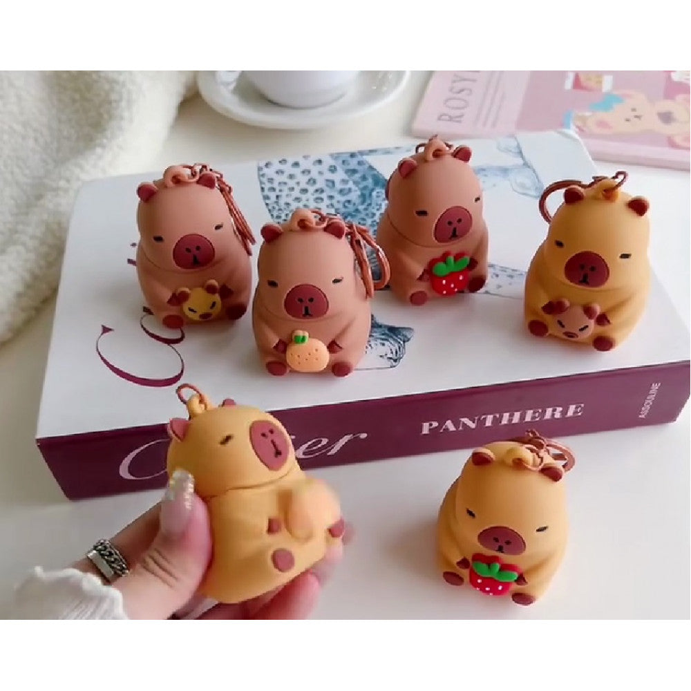 Брелок Antistress — Beaver with fruit Brown
