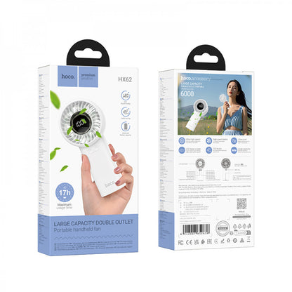 Портативный мини вентилятор Hoco HX62 - 6000 mAh