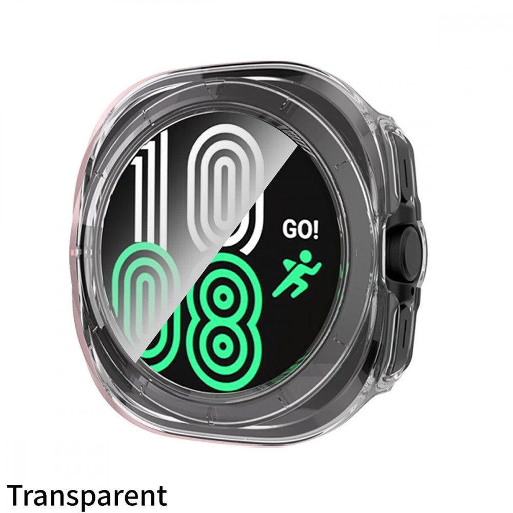 Чехол с защитным стеклом PC Glass Watch 7 47 mm — Titanium