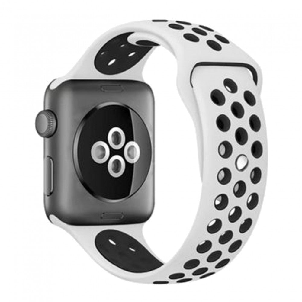 Ремінець Sport Nike Apple Watch 38 mm 40 mm 41 mm — Black & White