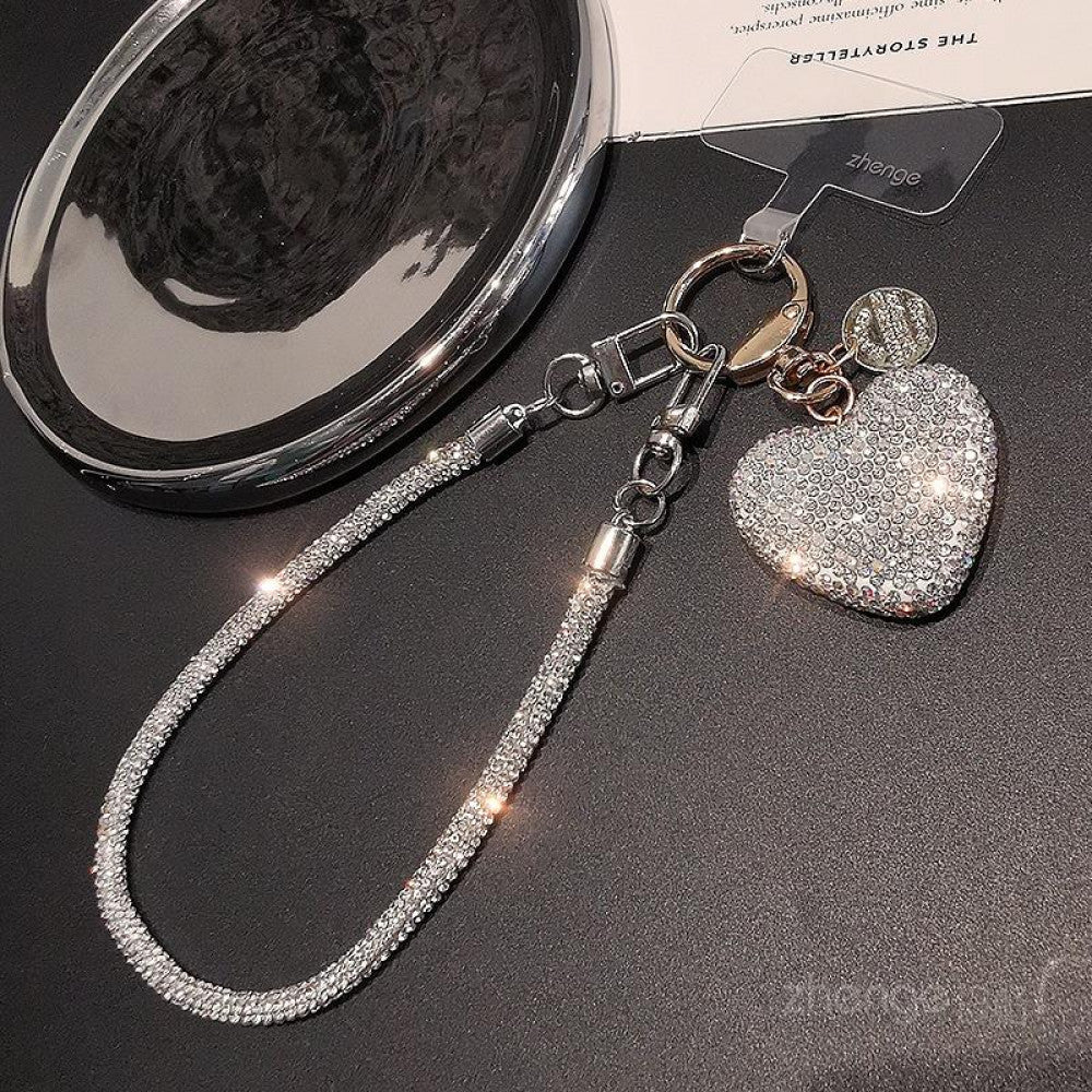 Брелок Swarovski — Heart Pink