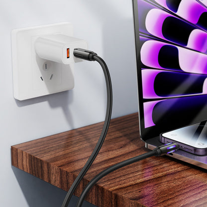 Кабель Cable USB C to Lightning 27W PD (1m) — Hoco U136 — Black