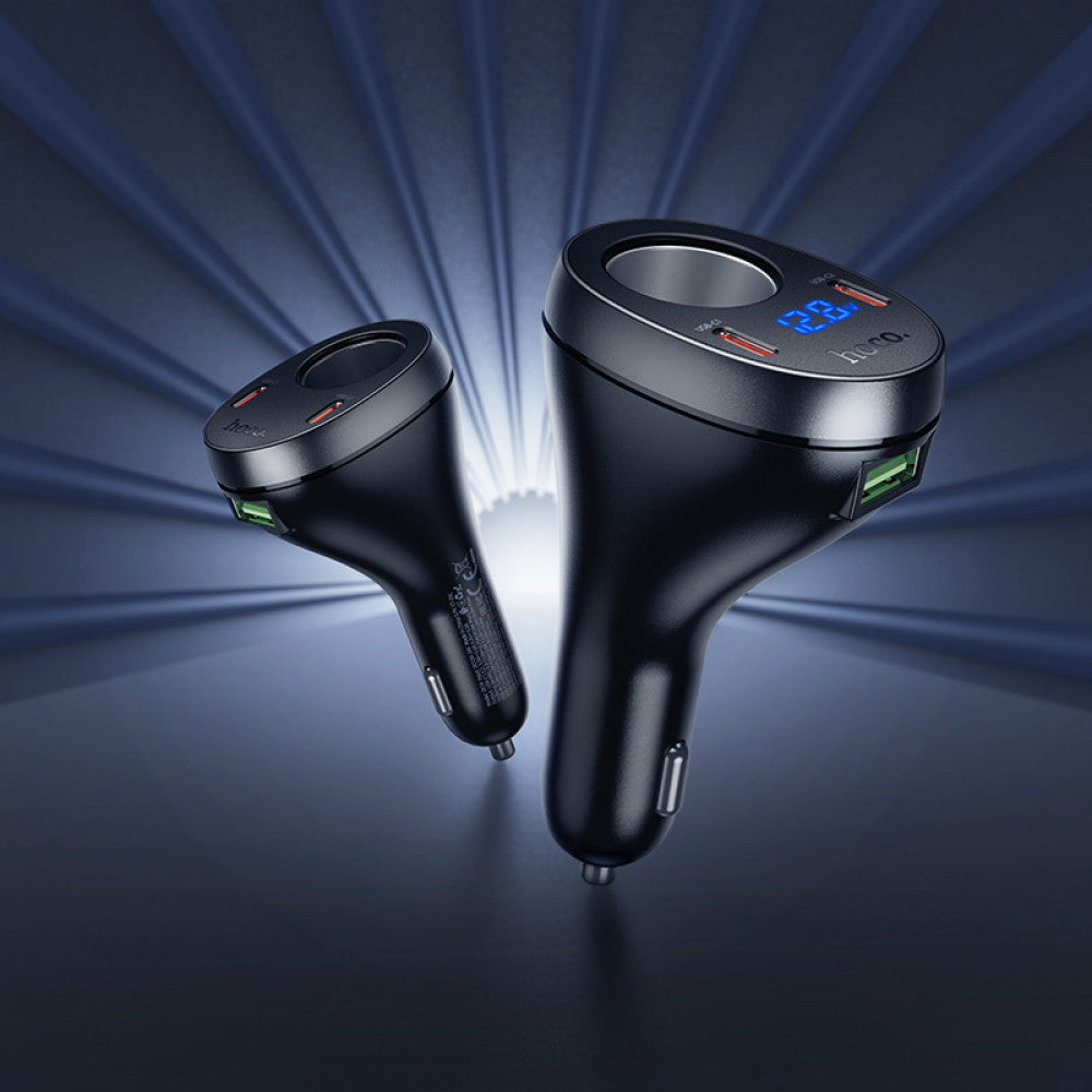 Car Charger | 60W | PD | USB | 2 USB-C |  — Hoco Z61A