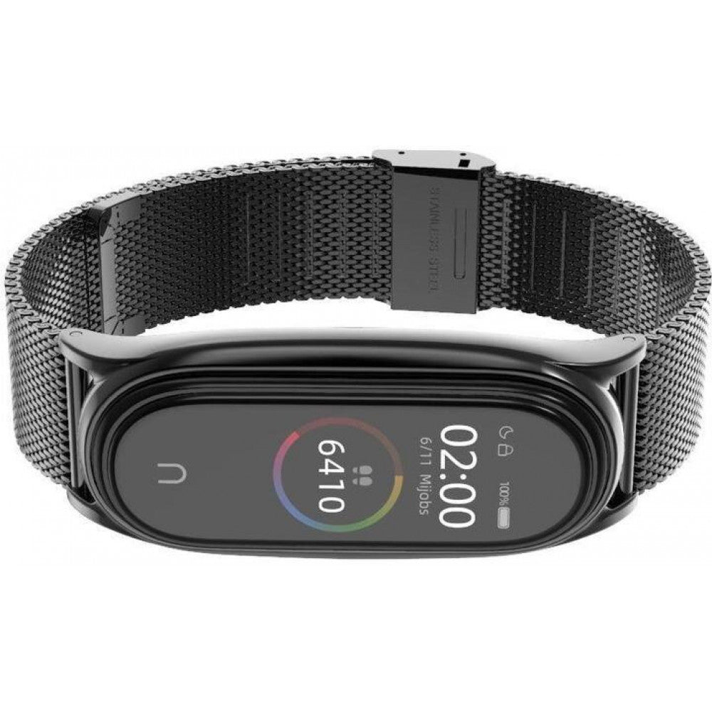 Ремінець Milanese Loop Xiaomi Mi Band 7 — Black