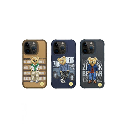 Накладка Чехлы Polo San Francisco Fortune Leather Case iPhone 16 Pro Max — Golden State Bear
