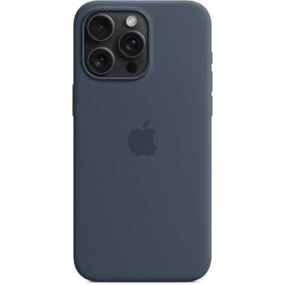 Silicone Case With Magsafe iPhone 15 Pro — Storm Blue