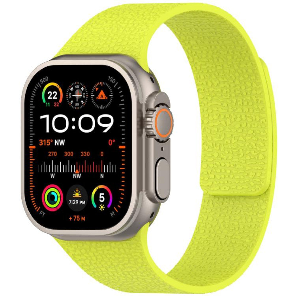 Ремінець Magic Silicon — Apple Watch 42 mm | 44 mm | 45 mm | 49 mm — Fluorescent Green