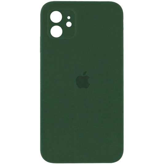 Original Silicone Case with protective camera iPhone 16 — Dark Green (48)