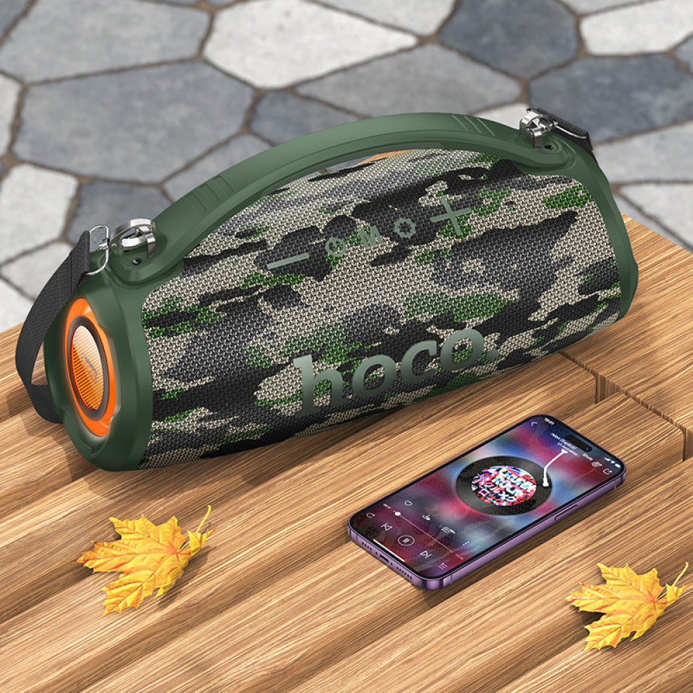 Bluetooth Speaker — Hoco HA4 — Camouflage Green