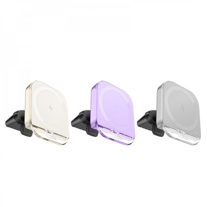 Магнитный держатель Car Holder Hoco HW17 Magic magnetic wireless fast charging