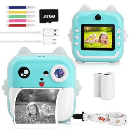 Фотоаппарат детский Q5 Children`s Digital Print Camera — Blue