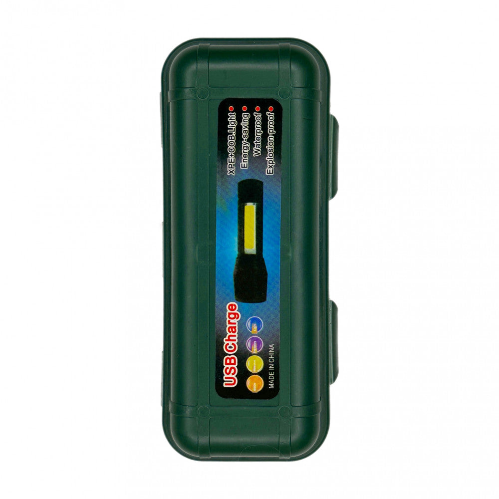 Фонарь ручной Аккумуляторный LED  512 OSL/COB металл USB