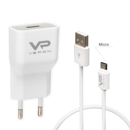 Home Charger 2.0A QC2.0 Micro Cable (1m) Veron AD-19M