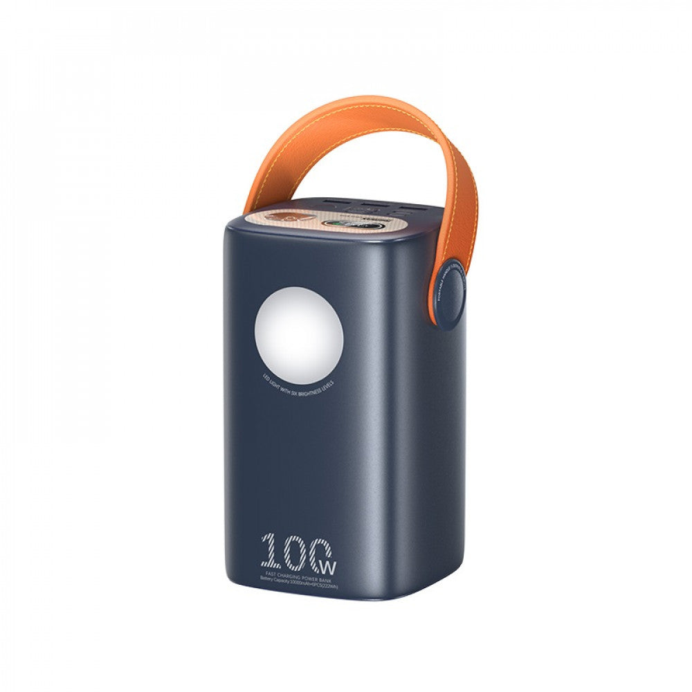 Power Bank 60000 mAh — Remax RPP-100 100W+22.5W with light Fast charging  — Blue