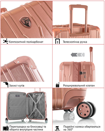 Валіза Heys Xtrak (M) Rose Gold (10103-0131-26)
