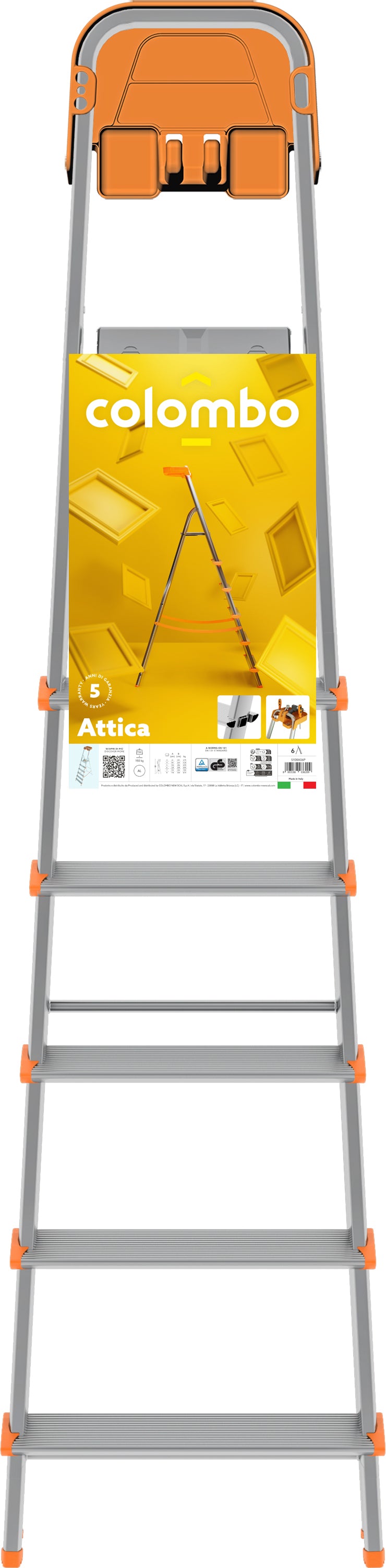 Драбина Colombo Attica 6 щаблів (S108A06P)