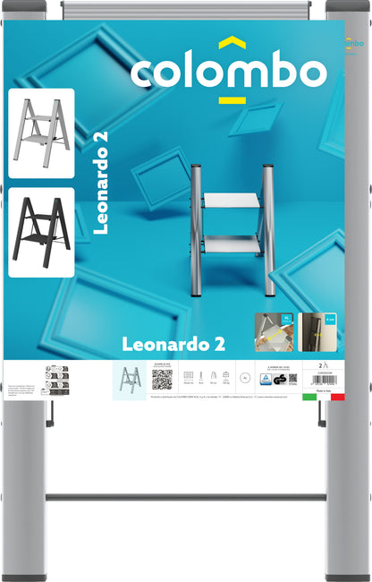 Драбина Colombo Leonardo 2 щаблі (G300A02W)