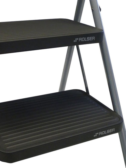 Лестница Rolser Taburete M/10 UNE 2 щаблі Antracita (MET003-1021)