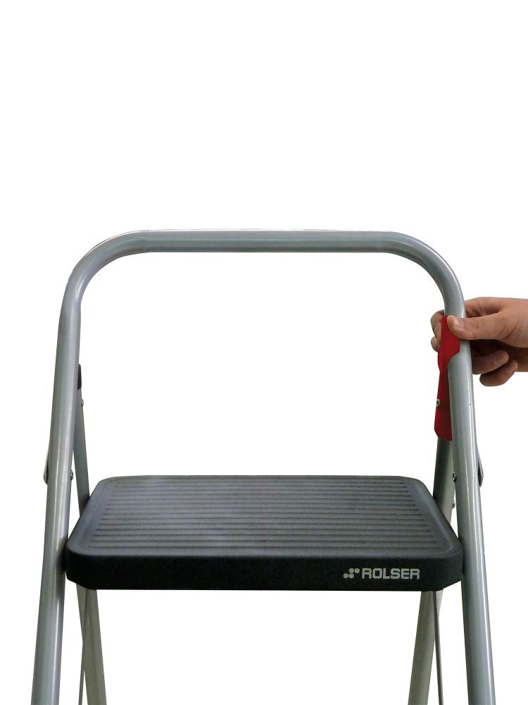 Лестница Rolser Taburete M/10 UNE 2 щаблі Antracita (MET003-1021)