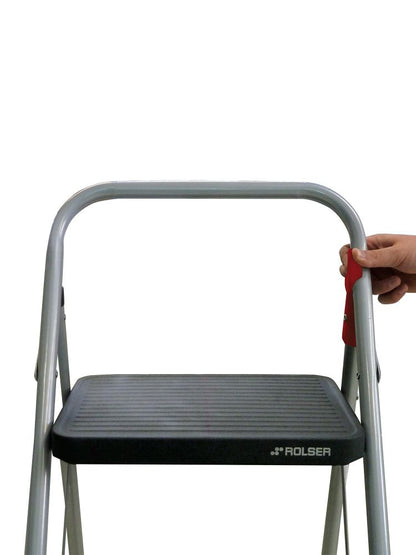 Лестница Rolser Taburete M/10 UNE 2 щаблі Antracita (MET003-1021)