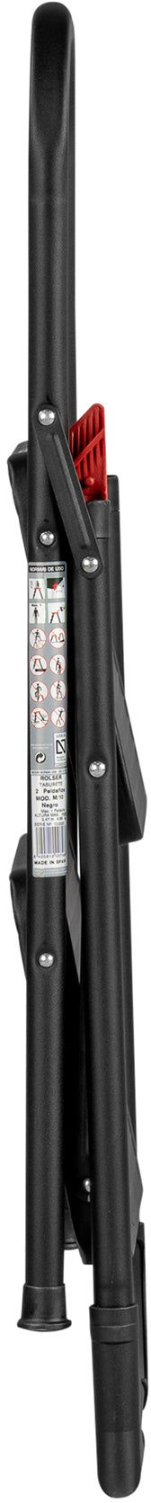 Лестница Rolser Taburete M/10 UNE 2 щаблі Negro (MET003-1023)
