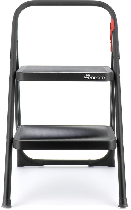 Лестница Rolser Taburete M/10 UNE 2 щаблі Negro (MET003-1023)