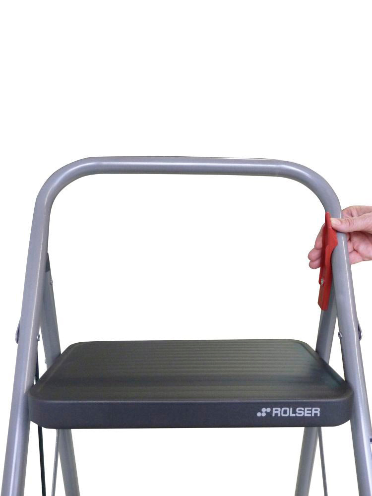 Лестниця Rolser Taburete M/11 UNE 3 щаблі Antracita (MET004-1021)