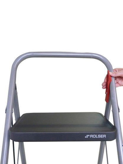 Лестниця Rolser Taburete M/11 UNE 3 щаблі Antracita (MET004-1021)