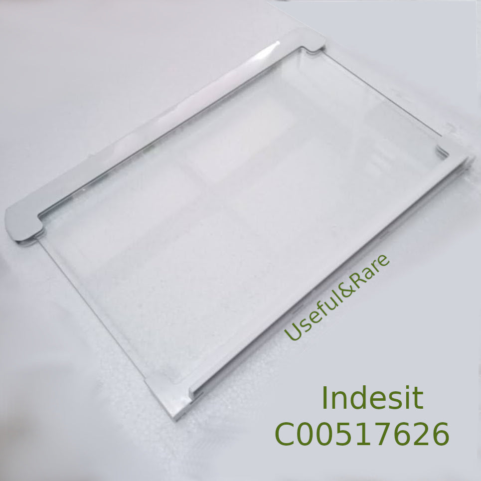 Стеклянная полка 434x292mm для холодильника Indesit (C00517626)