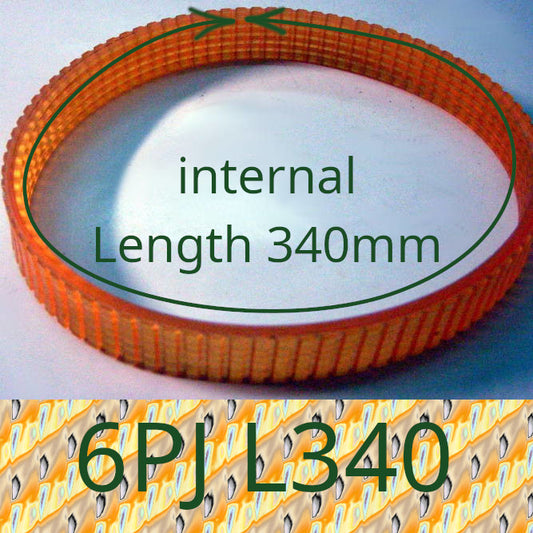 Ручейний Ремінь 6PJ350 для приводу рейсмус станка (L340)