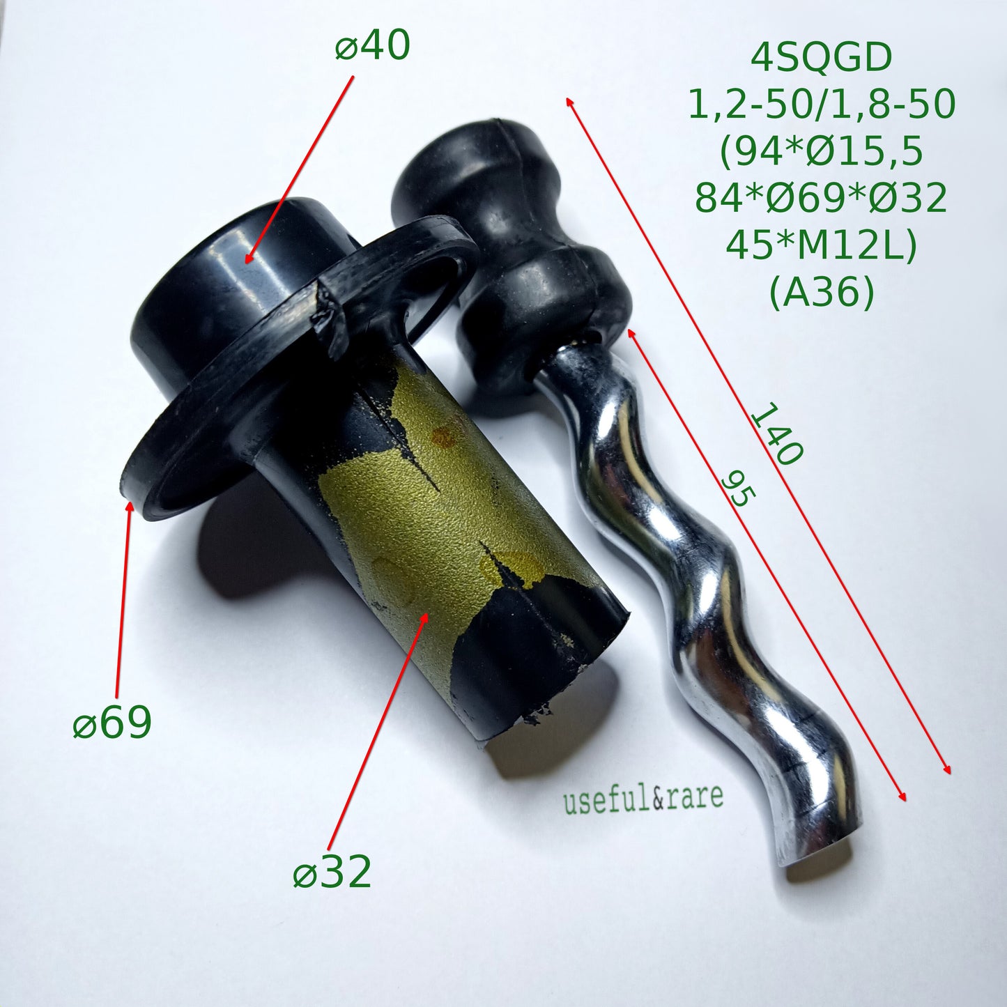 Шнек L140 d32*68*12 погружного насоса Sprut 4SQGD1,2-45-0,28 (А36)