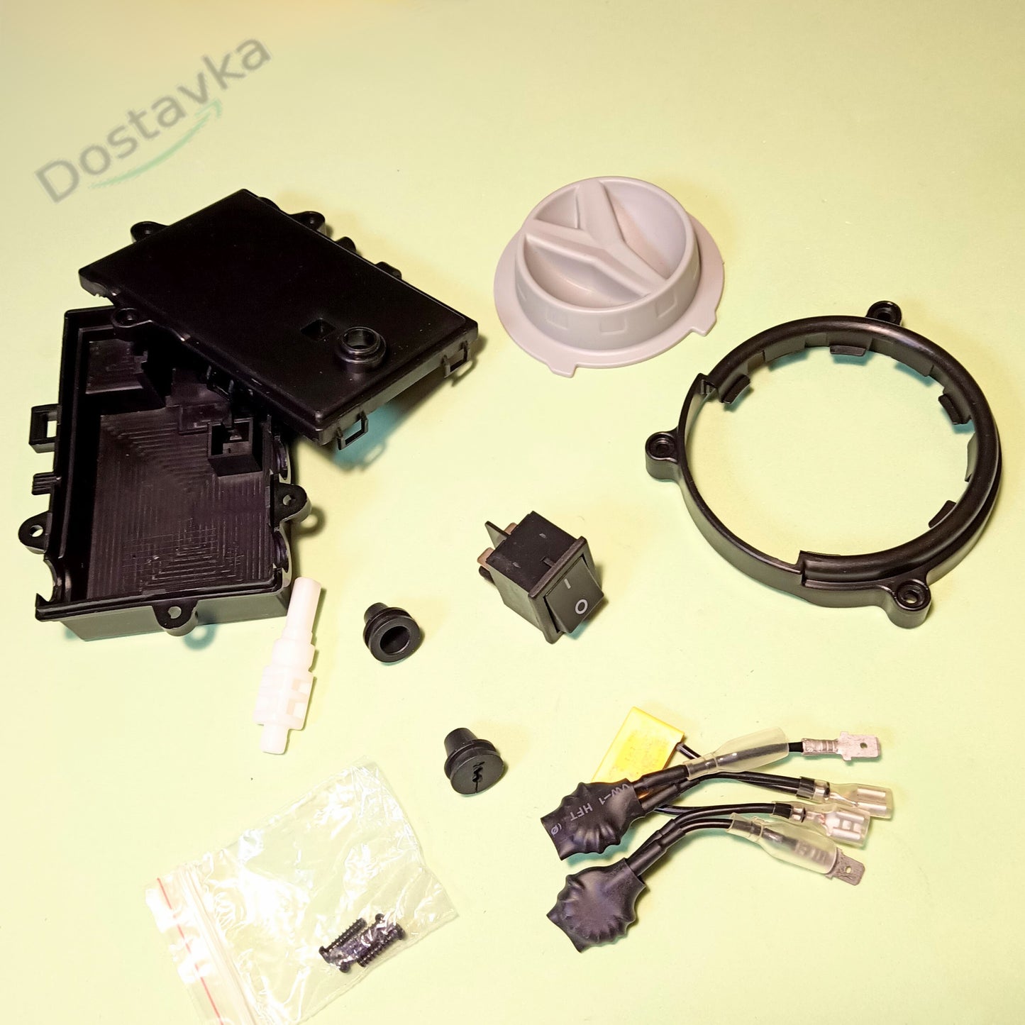 Ручка/ тумблер (вкл/выкл) аппарата водяного насоса автомойки Intertool/ NPO Garden CW 7,5/2,2 (в сборе) (А44)