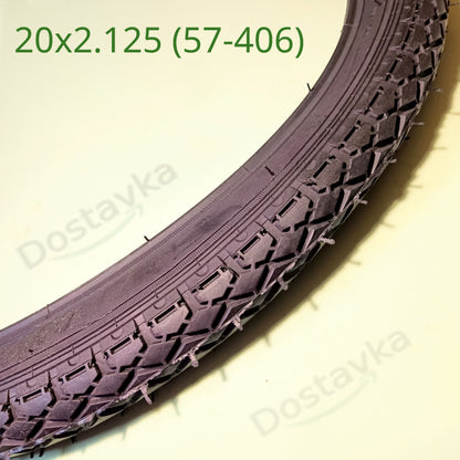 Покришка велосипедного колеса 20х2.125 (57-406) «Ромб» (Кубик)