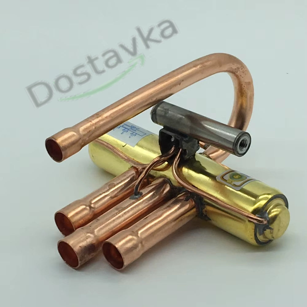 Клапан 4-х ходовой DHF-11 (вход 1/2" ODF, выход 5/8" ODF) для кондиционера