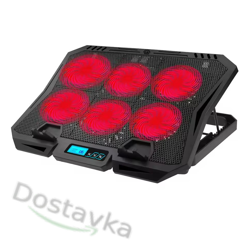 Охлаждающая Подставка кулер для ноутбука H9 (2 USB порта + 6 вентиляторов)