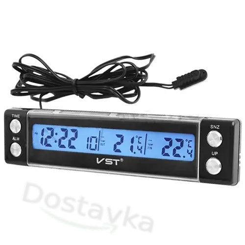 Автомобильные часы VST-7036 (+2 термодатчика)
