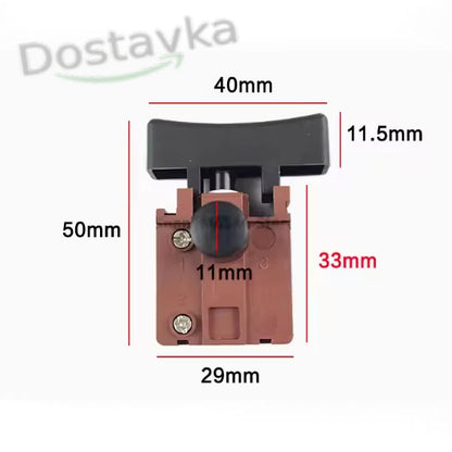 Кнопка для миксера/ шлифовальной машины Metabo (клавиша 40*11)