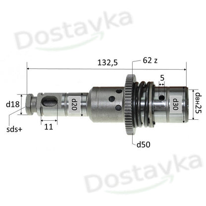 Hitachi 24PC3 Ствол перфоратора L132 d20*30