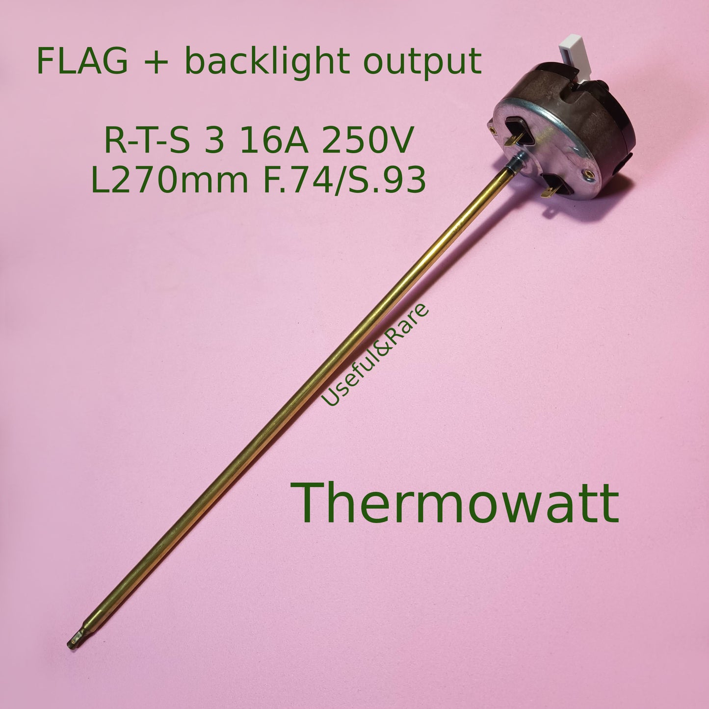 Термостат Thermowatt 181347 3722B RTS 3 16A 250V L270 F.74/S.93 FLAG для водонагревателя Thermex