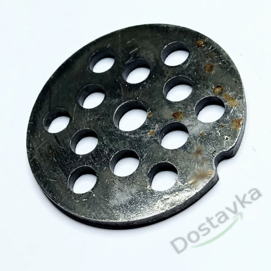 Крупна сітка м'ясорубки кухонного комбайна Бриз Аксіон D54 мм комірка 7 мм товщина 3,2 мм